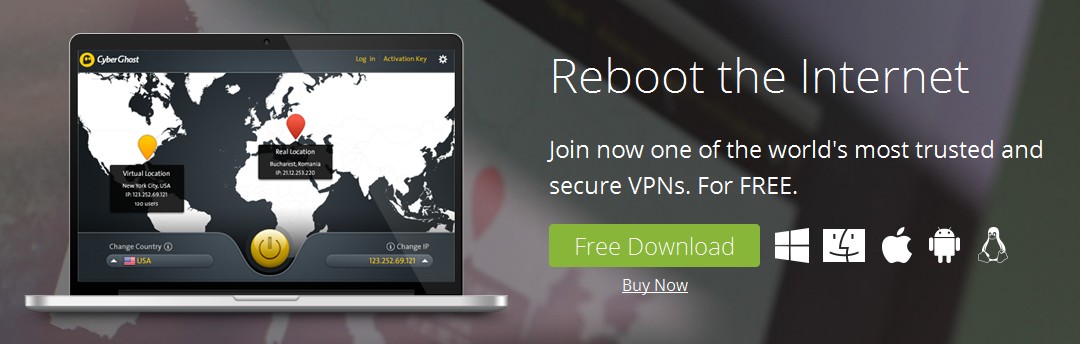 cyberghost secure vpn for pc
